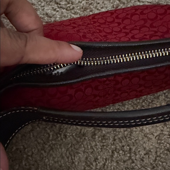 Coach Red and Brown Women's Bag - Picture 13 of 16